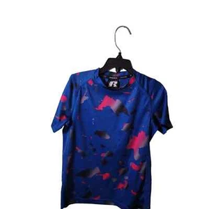 Russell Athletic Dri Power Mesh Stay Cool Boys Short Sleeve Top Sz S - Picture 1 of 3