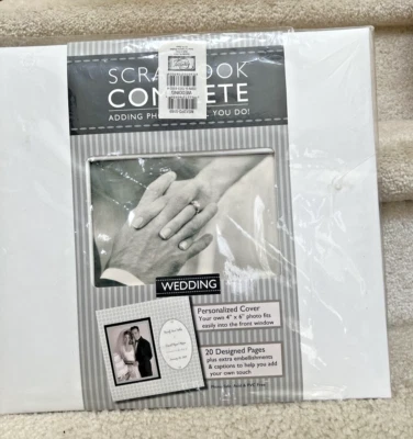 New Tapestry 12 x 12 Scrapbook COMPLETE Album 20 Pre-Made Designed Pages WEDDING - Image 1 of 4