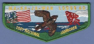 MA-KA-JA-WAN LODGE 40 NATIONAL JAMBOREE 2001 BOY SCOUT OA FLAP PATCH S39 - Picture 1 of 1