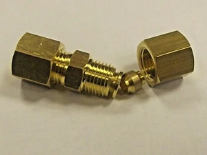 Ungleiche Messingkompressionsverbinder Kraftstoff Luft Wasser, metrisch reduzierende Union  - Bild 1 von 2