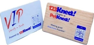 Carte de visite numérique 123Knect - carte de contact et de réseautage intelligente NFC - Photo 1 sur 12