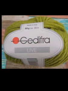 gedifra live- 100% Schurwolle- 8 verschiedene Farben je 50 Gramm - Hellgrün - Bild 1 von 3
