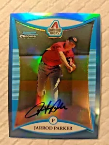 2008 Bowman Chrome Prospects Blue Refractors #BCP124 Jarrod Parker AU - Picture 1 of 6