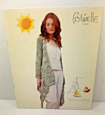Colinette Yarn Collection Book with Patterns Sweaters Shawl Dartmoor England - Image 1 of 4