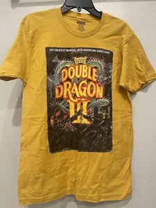 Double Dragon III Retro Style T Shirt Men’s Large Mustard Yellow Nintendo - Imagen 1 de 3