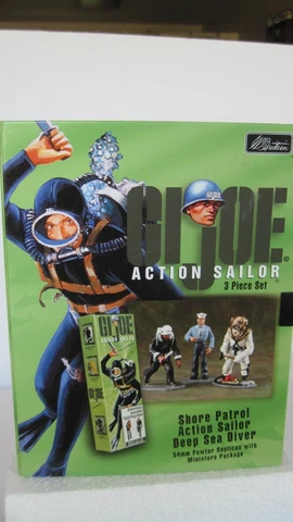 GI Joe Action Sailor 3 Piece Set Shore Patrol Deep Sea Diver FREE SHIPPING Cover