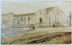1908 REAL PHOTO POSTCARD USED - ST. AMBROSE CHURCH 47 & ELLIS AVE. CHICAGO - Bild 1 von 2