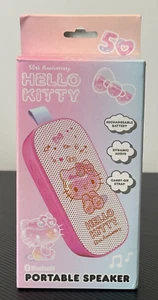 Hello Kitty 50th Anniversary Bluetooth Tragbarer Lautsprecher Pink #HKSPKR50-SPC - Bild 1 von 8