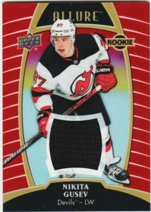 NIKITA GUSEV RC 19-20 ALLURE ROOKIE RED RAINBOW JERSEY GROUP B REFRACTOR SP # 90 - Picture 1 of 2