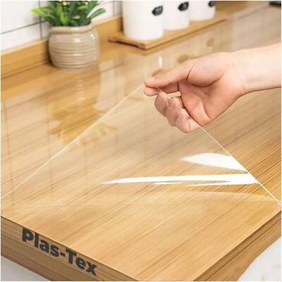 Tischfolie 2mm Transparent Klar Tischdecke Tischschutz Tischmatte Abwaschbar PVC - Bild 1 von 3