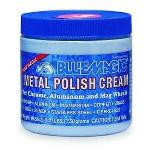 Blue Magic 500-06 Metal Polish Cream, Tub, 19.25 Oz, Ready To Use Paste