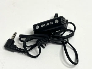 Vintage Aiwa Stereo Microphone w/Clip for Walkman Recorder Mini Micro Tested - Picture 1 of 4