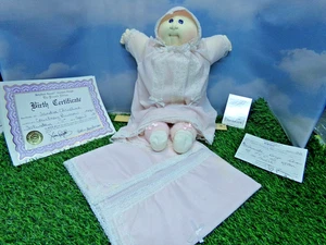 XAVIER ROBERTS SOFT SCULPTURE CABBAGE PATCH bambola 81 PREEMIE GIRL CON DOCUMENTI - Foto 1 di 7