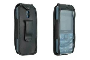 caseroxx Leather-Case with belt clip compatible with Nokia 235 4G (2024) / 215 4 - Picture 1 of 3