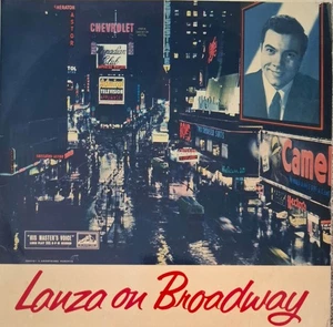MARIO LANZA 'Lanza On Broadway' 10" vinyl album His Master's Voice BLP1091 - Picture 1 of 6