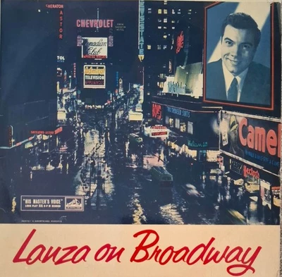 MARIO LANZA 'Lanza On Broadway' 10" vinyl album His Master's Voice BLP1091 - Image 1 of 4