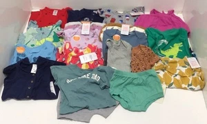 Mixed Lot Of Baby Summer Clothes And Sleepers Size 6M-9M LOT OF 16 - Picture 1 of 6