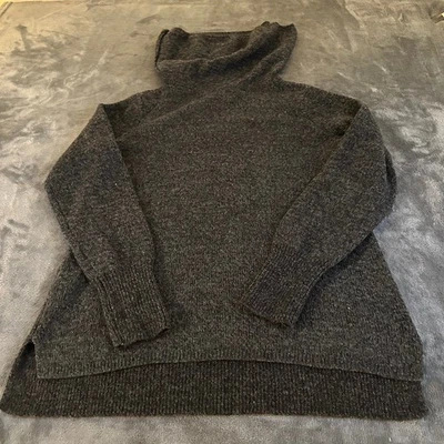 DKNY Jeans Knit Turtleneck Sweater Pullover Casual Gray/Black Womens Large - Image 1 of 4