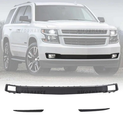 Наполнитель молдинга переднего бампера с черной отделкой GLS для Chevy Suburban Tahoe 2015-2020 годов выпуска - Изображение 1 из 4