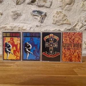 GUNS N' ROSES - LOT OF 4 AUDIO CASSETTES TAPE SPAGHETTI INCIDENT USE YOUR ILLUSION - Picture 1 of 7