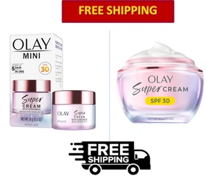 Olay Super Cream leichte Gesichtsfeuchtigkeitscreme 5 in 1 mit Sonnencreme LSF 30 - Bild 1 von 19