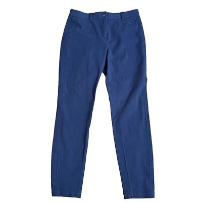 Pantalones Worth New York para mujer talla 8 azul marino pantalones algodón elástico cónico Foto 1 de 4