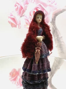 Vintage Romano Collection Doll Figurine Resin Collectable Boxed Purple - Picture 1 of 18