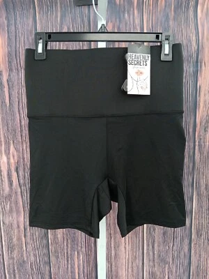 Heavenly Secrets Shapewear Women's Black 1X Tummy Control Shorts 5-AA7 - Image 1 of 4