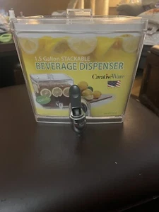 Beverage dispenser 1.5 Gallon w/new Drip Free Spigot. Brand New, Never Used. - Picture 1 of 5