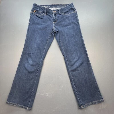 Eddie Bauer Jeans Women’s 8P Curvy Slim Straight Dark Wash Stretch Denim Pants - Image 1 of 4