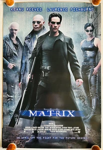 The MATRIX 1999 Original D/S Rolled Movie Poster Reeves Moss - Picture 1 of 4