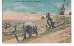 Dinosaur Park, Rapid City, South Dakota Post Cards Posted - Picture 1 of 2