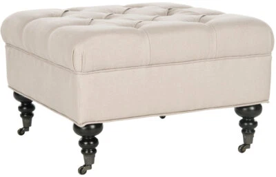 Safavieh ANGELINE TUFTED OTTOMAN, Reduced Price 2172728582 MCR4671A - Image 1 of 4