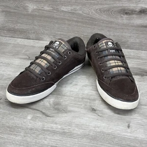 SELTENE Circa Skateboarding Adrian Lopez AL50 braun karierte Skateschuhe Herren 8 DCHPD - Bild 1 von 9