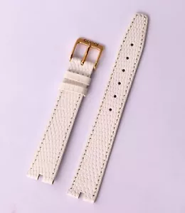 Gucci Real Lizard Leather Band White 16MM Width With Gucci Buckle 14mm - Picture 1 of 8
