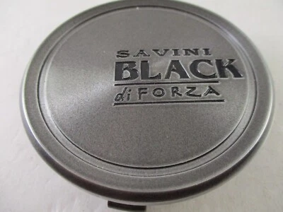 TAPA CENTRAL RUEDA GRIS SAVINI NEGRO DI FORZA 3" (cara)* #C-SA02 (PARA 1 TAPA) Foto 1 de 4