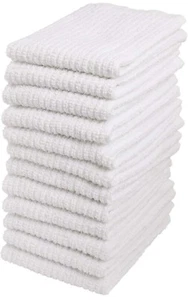 Cleaning Kitchen Dish Cloth Towels,100% Cotton, Machine Washable 12 Pack - Picture 1 of 3