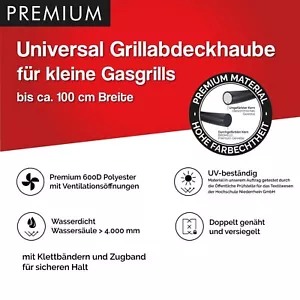 Universal Premium Grill Abdeckhaube für kleine Gasgrills mit ca. 100 cm Breite - Bild 1 von 8