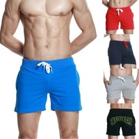 SEOBEAN Men's Running Cotton shorts casual summer beach Small shorts