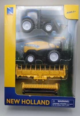  New Holland Tractor Combine Set New Ray FR920 and T6  - Image 1 of 3
