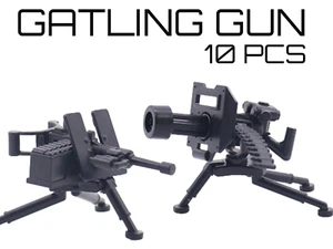 Gatling Gun Military Army Weapon | Building Blocks Accessory Bricks MOC - Picture 1 of 5