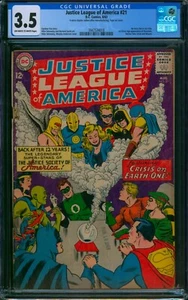 Justice League of America #21 🌟 CGC 3.5 🌟 1st SA DR FATE & HOURMAN! DC 1963 - Bild 1 von 2