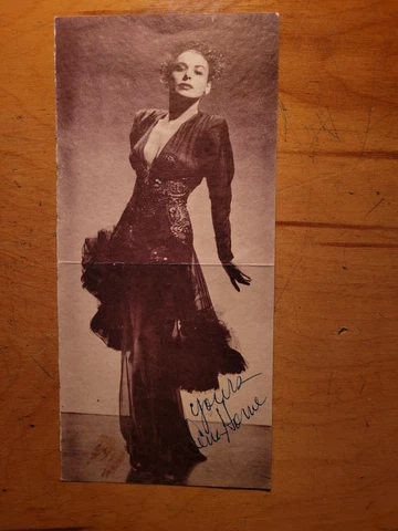 Lena Horne Signed Menu (photo on 1/2 menu) Cover