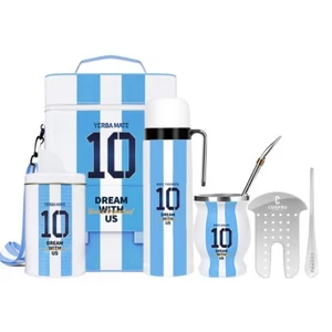 Komplettes Argentina Captain NO.10 Mate Cup Set Premium Yerba Mate Kit - Bild 1 von 9