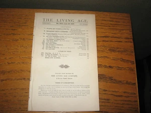 1915 Living Age Great War, Rupert Brooke, Claire de Pratz, T.F. Farman, Others - Imagen 1 de 1
