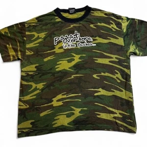 Camiseta De Colección Top Pesada Y2K Punk Patinador Camuflaje Talla XL - Imagen 1 de 3
