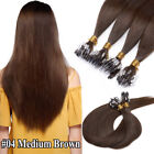 8A Straight Micro Loop Human Hair Extensions Nano Ring Cold Fusion Ombre 100g US