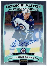 2019-20 Upper Deck O-Pee-Chee Platinum Rookie Auto DAVID GUSTAFSSON #R-DG OPC RC
