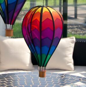 Windspiel Heißluftballon MOUNTAIN wetterfest Garten Deko Balloon Ø28cm x 48cm  c