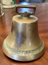 COLONIAL BRASS BELL Antique 1832,  1918. Vintage